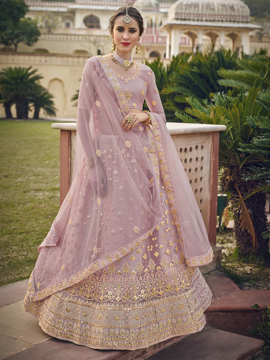 Myra Moor Net Heavy Embroidered Lehenga