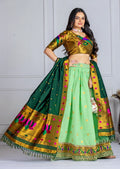 Lehenga Mart Gorgeous Lehenga Choli For Wedding-Green