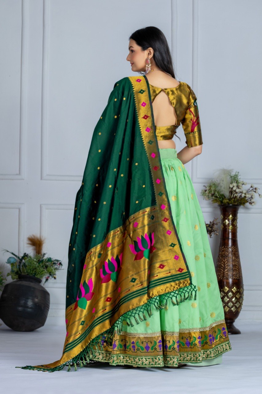 Lehenga Mart Gorgeous Lehenga Choli For Wedding-Green