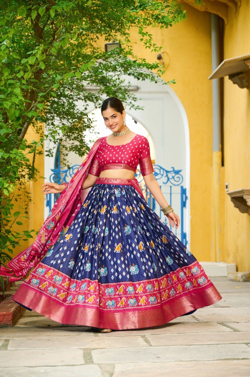 Lehenga Mart Gorgeous Lehenga Choli For Wedding-Blue