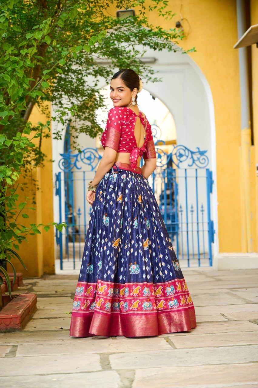 Lehenga Mart Gorgeous Lehenga Choli For Wedding-Blue