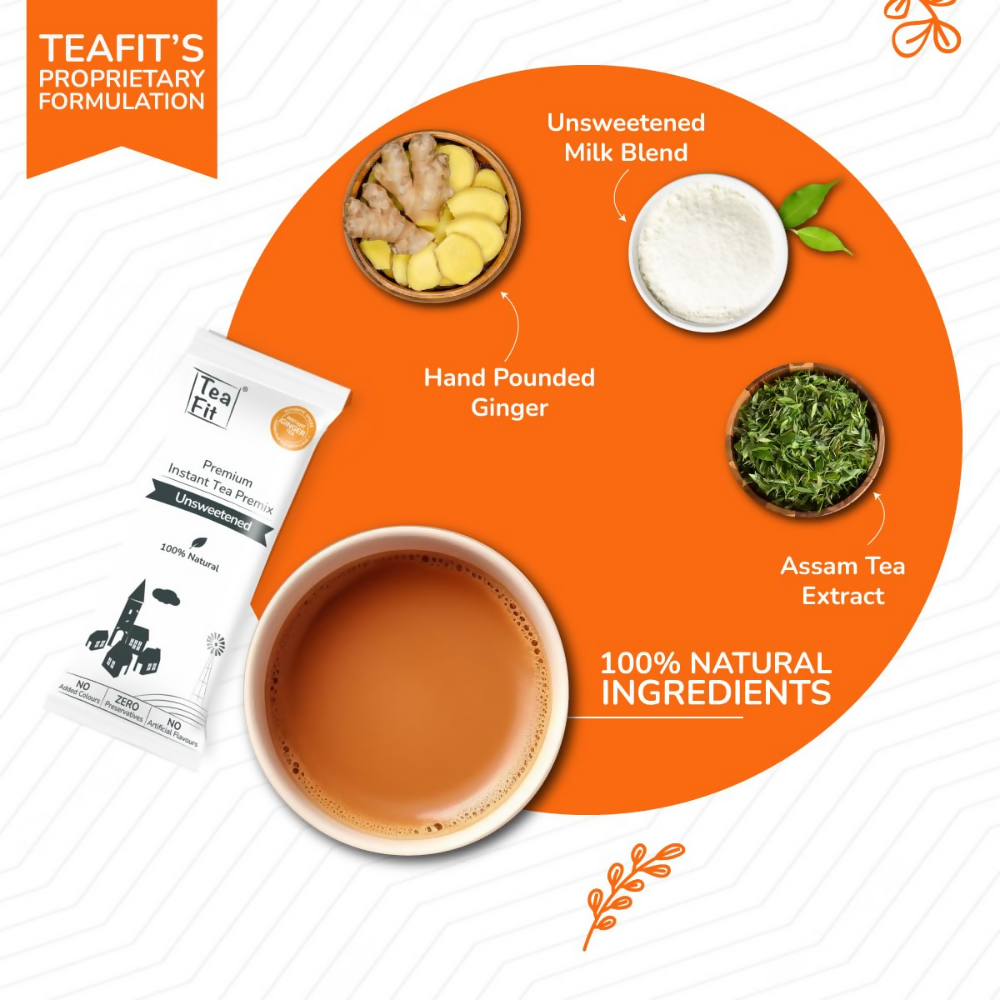 TeaFit No Sugar Instant Ginger Tea Premix