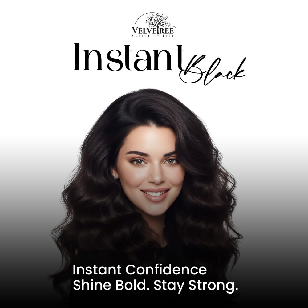Velvetree Natural Black Hair Gel Dye (Black Hair Gel)