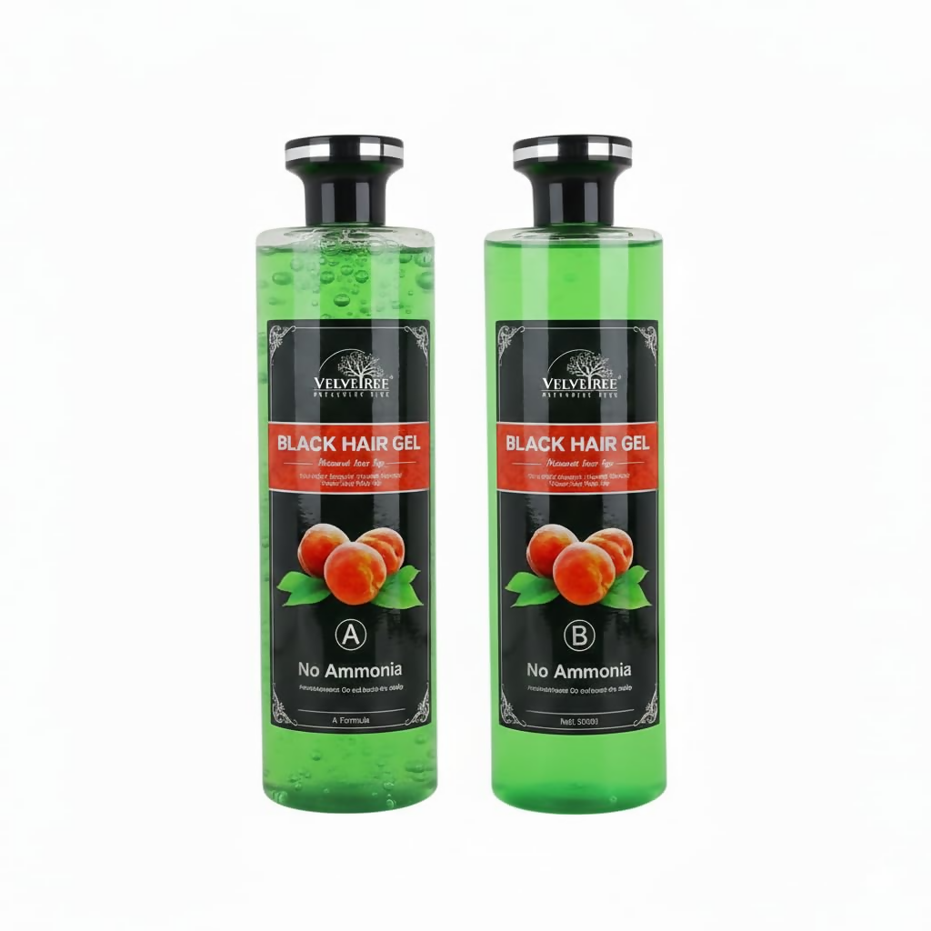 Velvetree Natural Black Hair Gel Dye (Black Hair Gel)