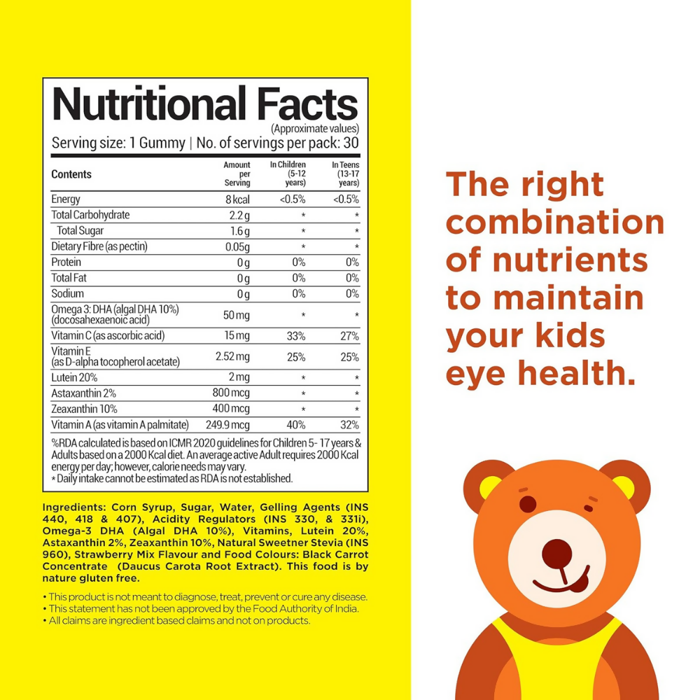 NutriBears Kids Eye Health Gummies