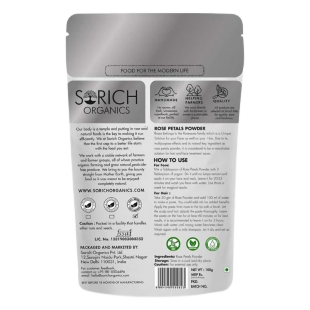 Sorich Organics Rose Petal Powder