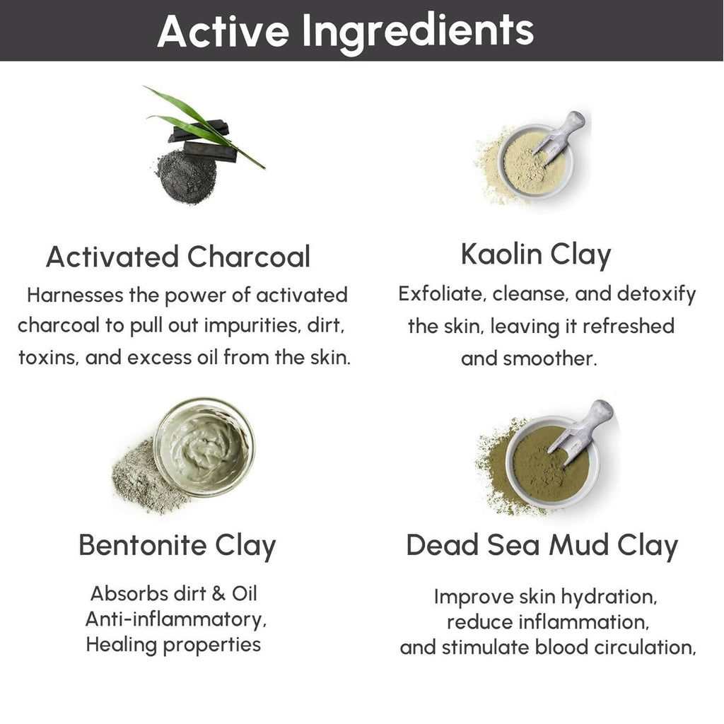 Bornfeel Anti Pollution Face Wash Enriched With Activated Charcoal