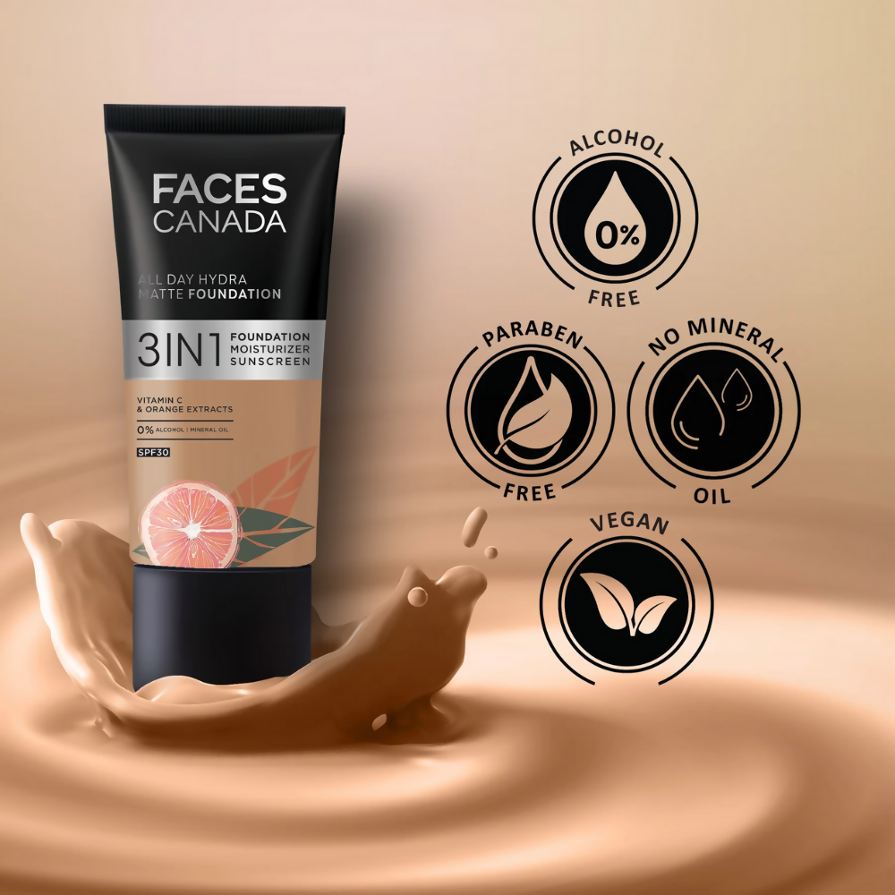 Faces Canada All In One Foundation with SPF 30 - Absolute Ivory 012