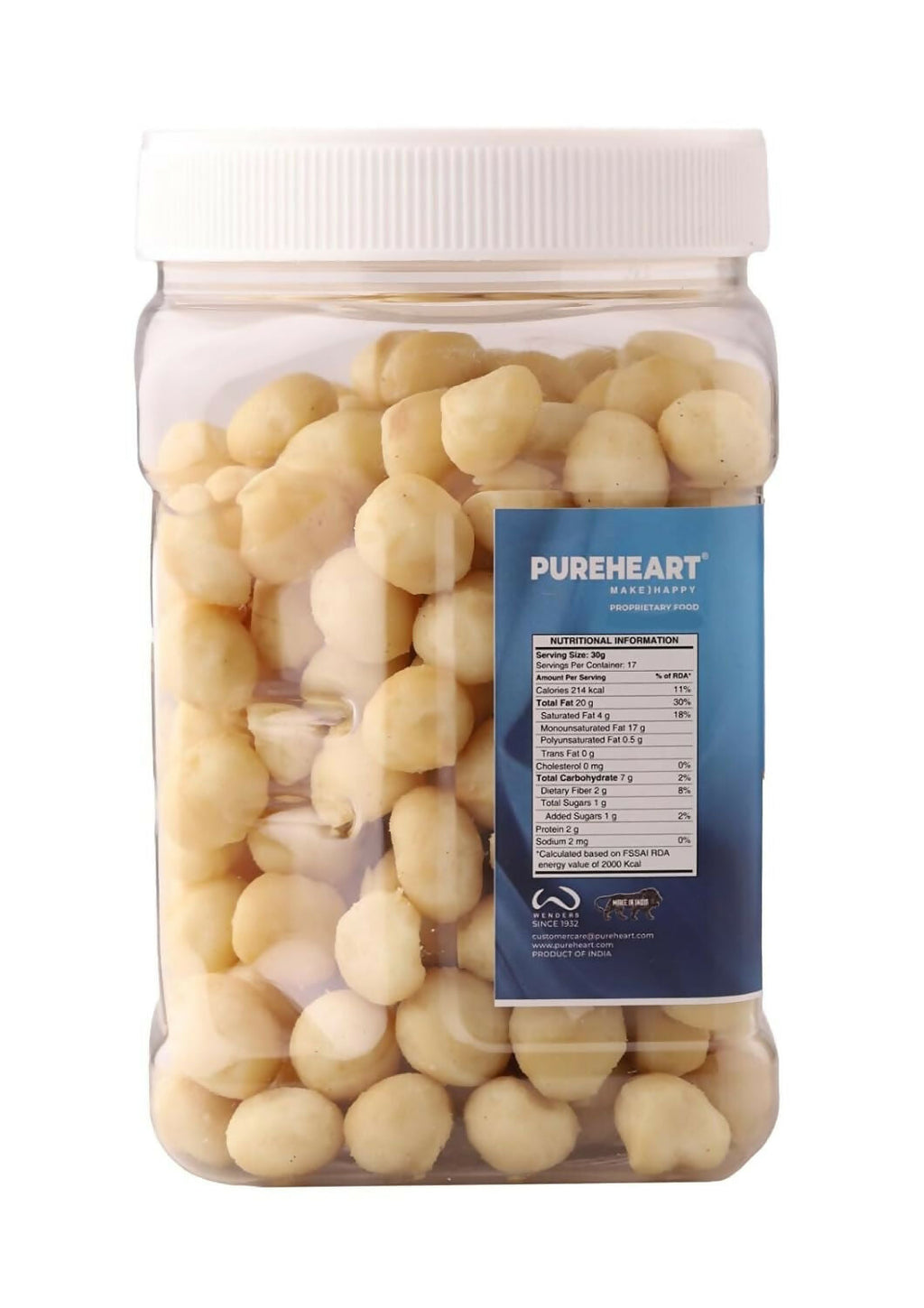 Pureheart Nutreat Combo of Natural Macadamia and Salted Roasted Macadamia