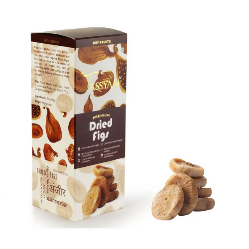 Tassyam Organics Premium Dried Figs - Box