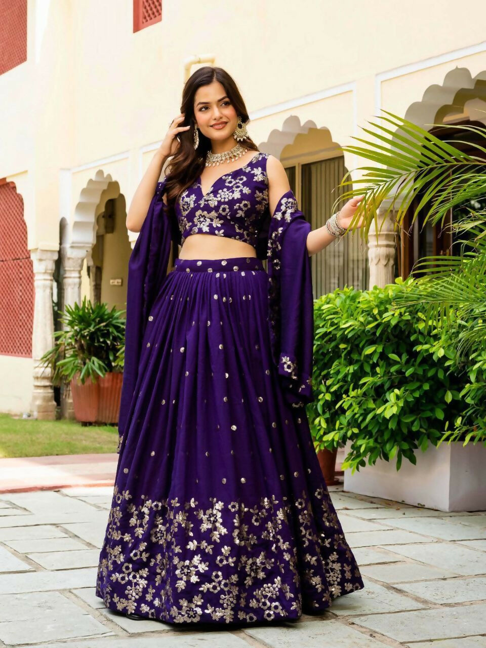 Lehenga Mart Designer Indian Wedding Lehenga Choli-Blue