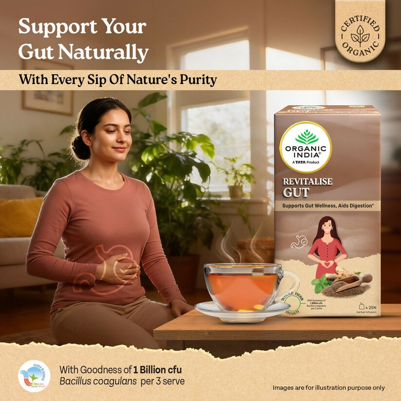 Organic India Revitalise Gut Tea Bags