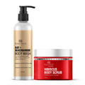 Botanic Hearth Oat & Niacinamide Bodywash & Hibiscus Scrub Combo