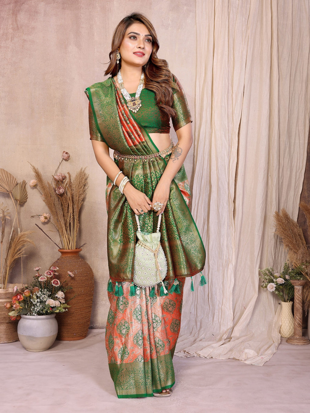 Anaita Banarasi Tissue Silk Saree