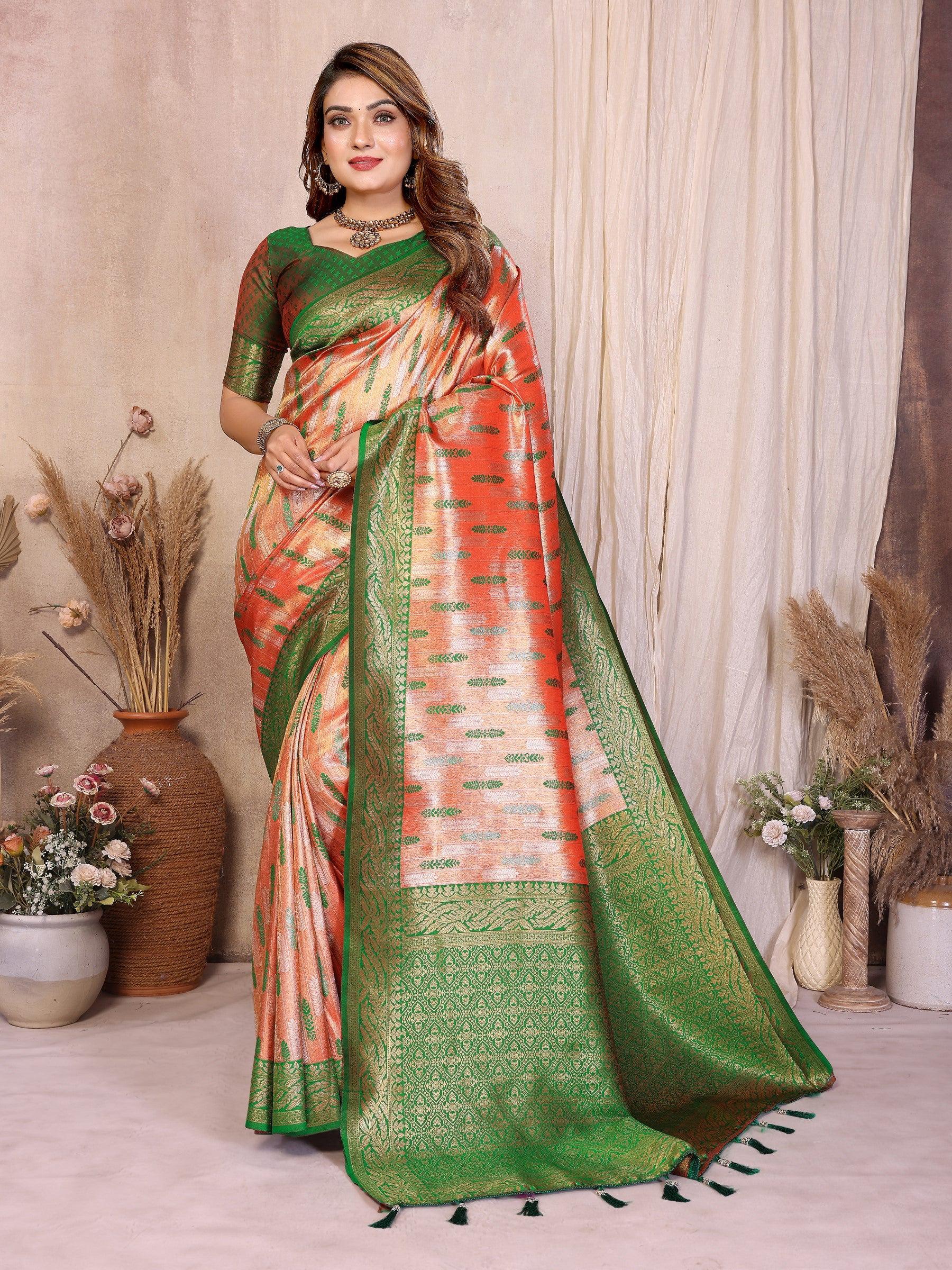 Anaita Banarasi Tissue Silk Saree