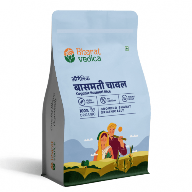 Bharat Vedica Organic Basmati Rice - Organic Basmati Chawal