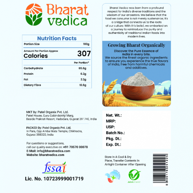 Bharat Vedica Organic Little Millet Flour - Organic kutki ka Atta