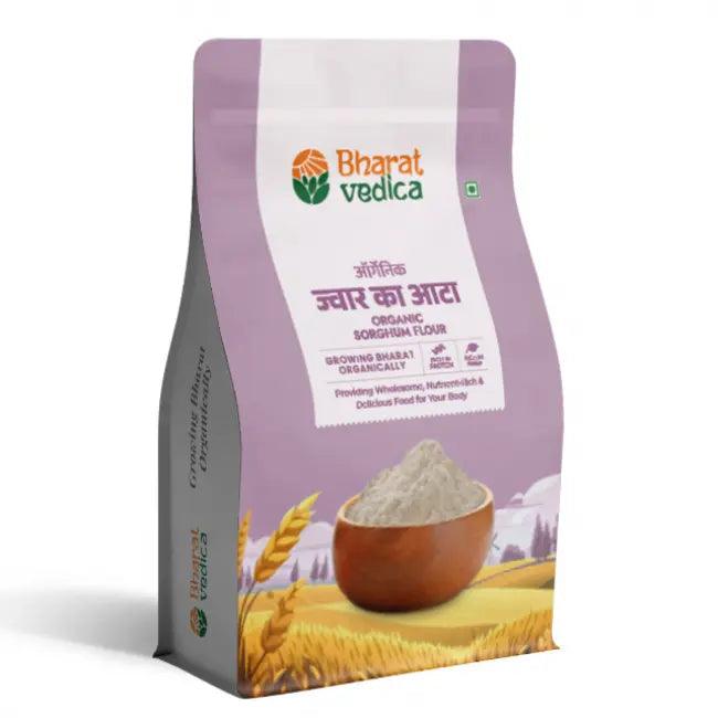 Bharat Vedica Organic Sorghum Flour - Organic Jowar ka Atta
