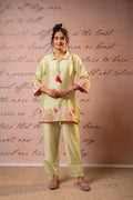 Juniper SageGreen Bloom Tassel Kurta Co-Ord