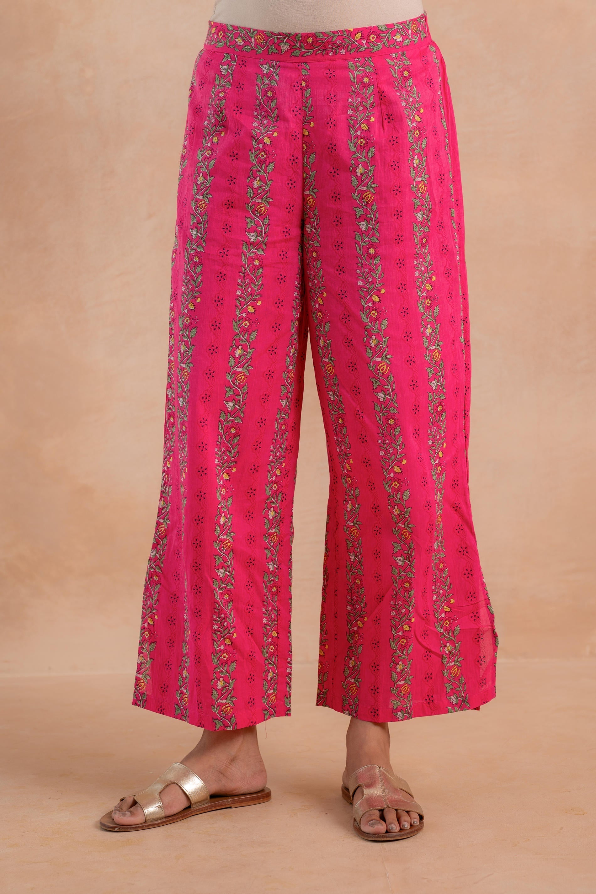 Juniper Gulnaar Heritage Print Kurta And Pant Set