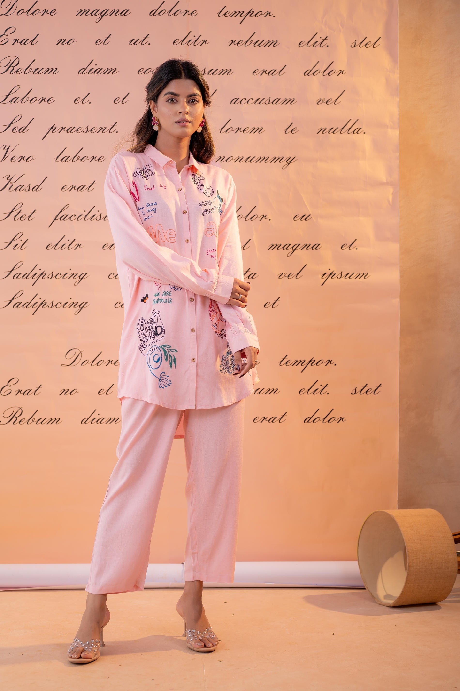 Juniper Blush Scribble Muse Co-Ord Set