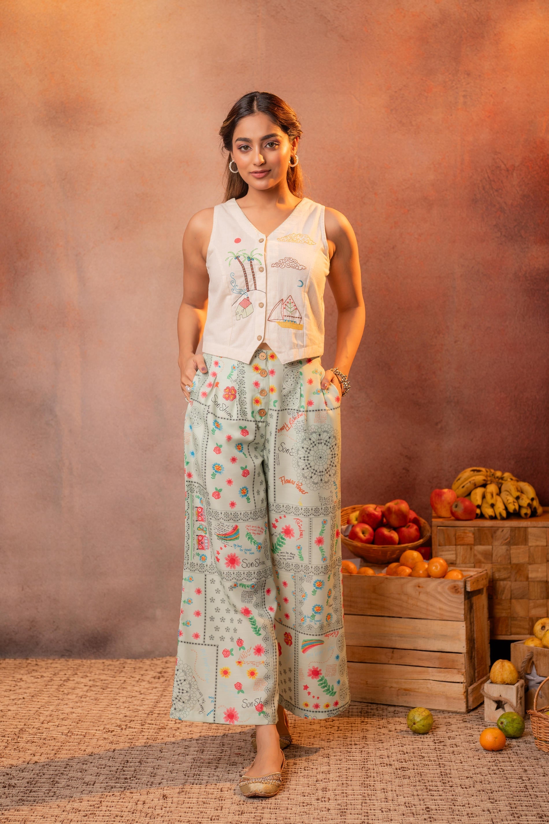 Juniper Folk Scribble Garden Co-Ord Set