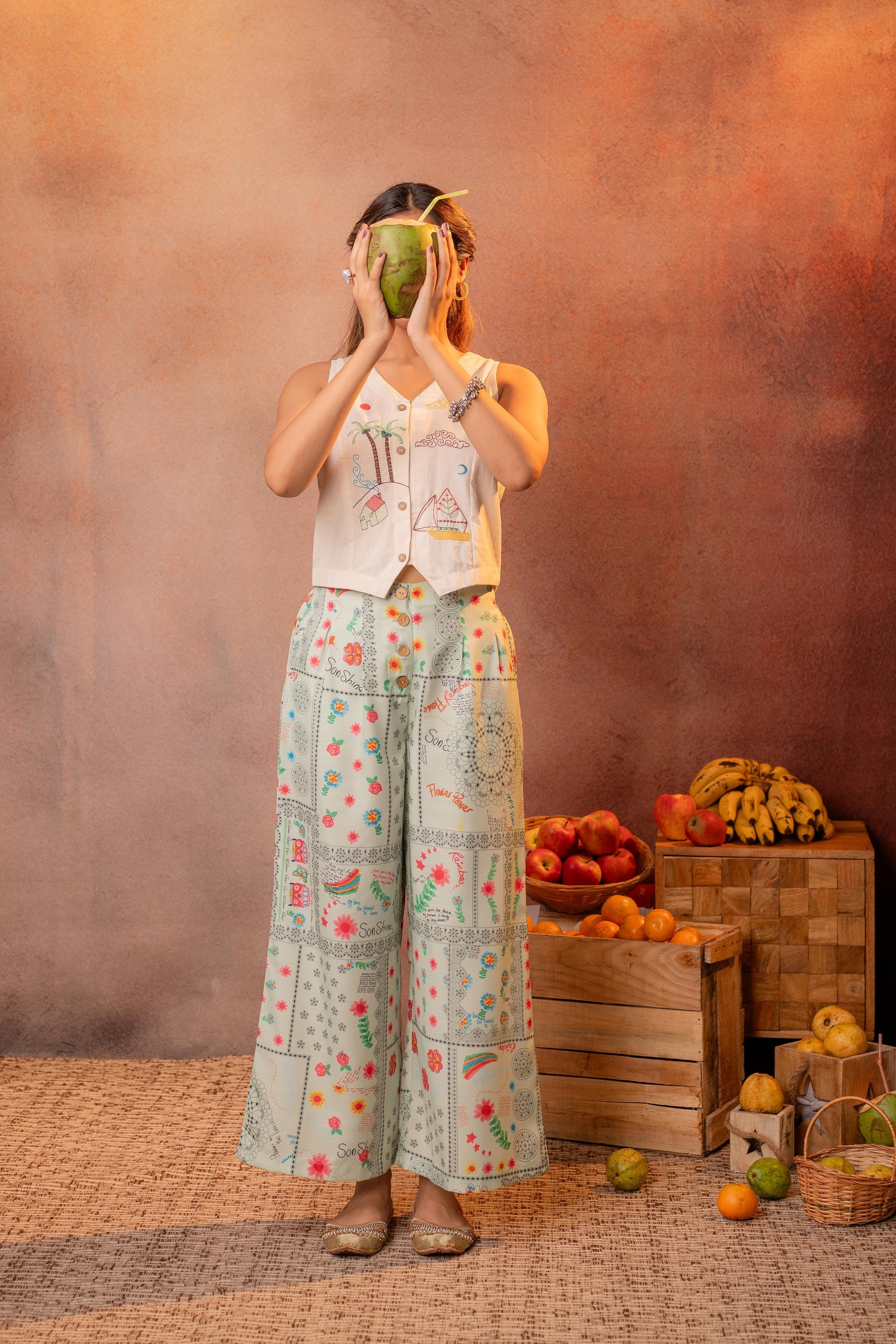 Juniper Folk Scribble Garden Co-Ord Set
