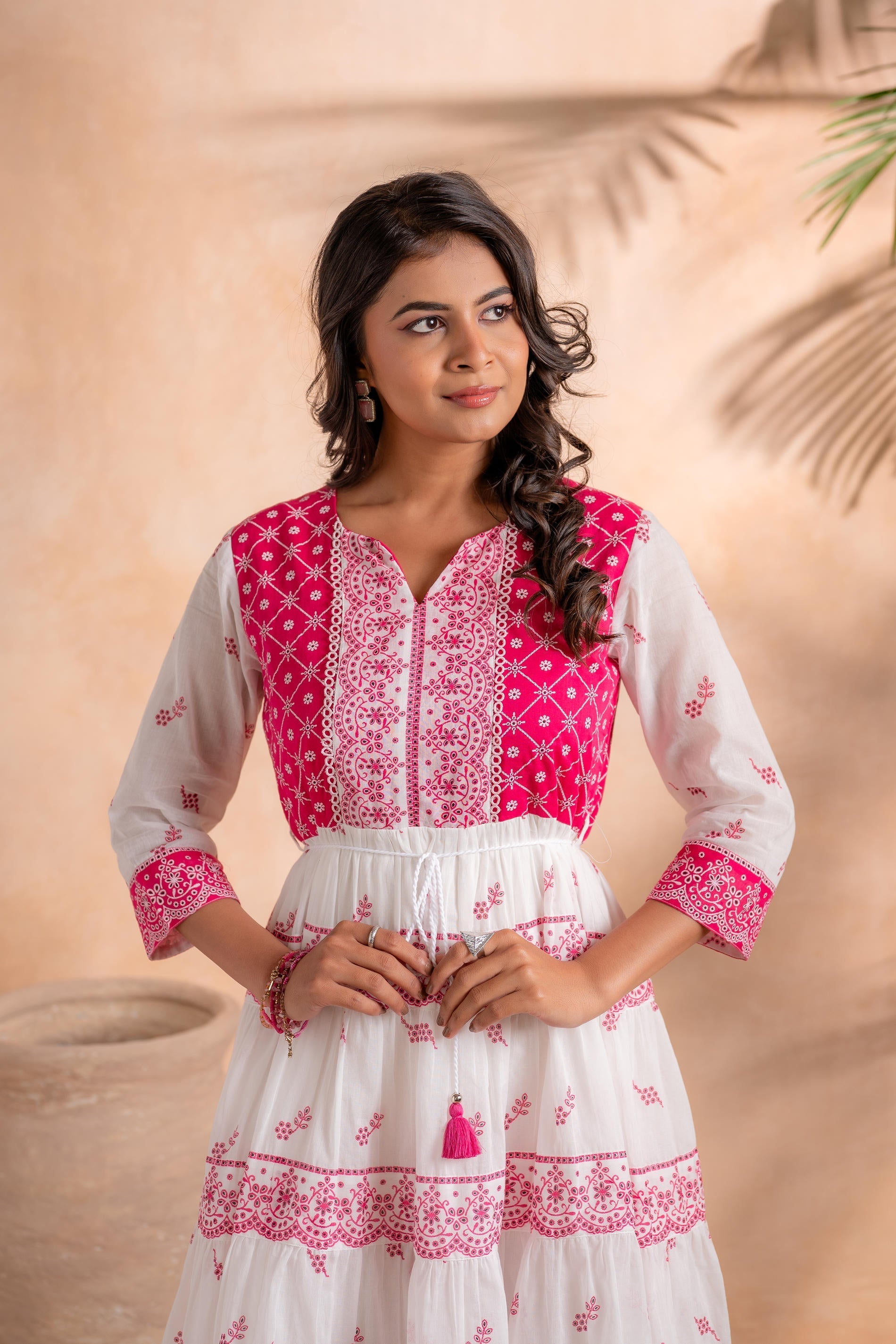 Juniper Fuchsia Heritage Tier Dress