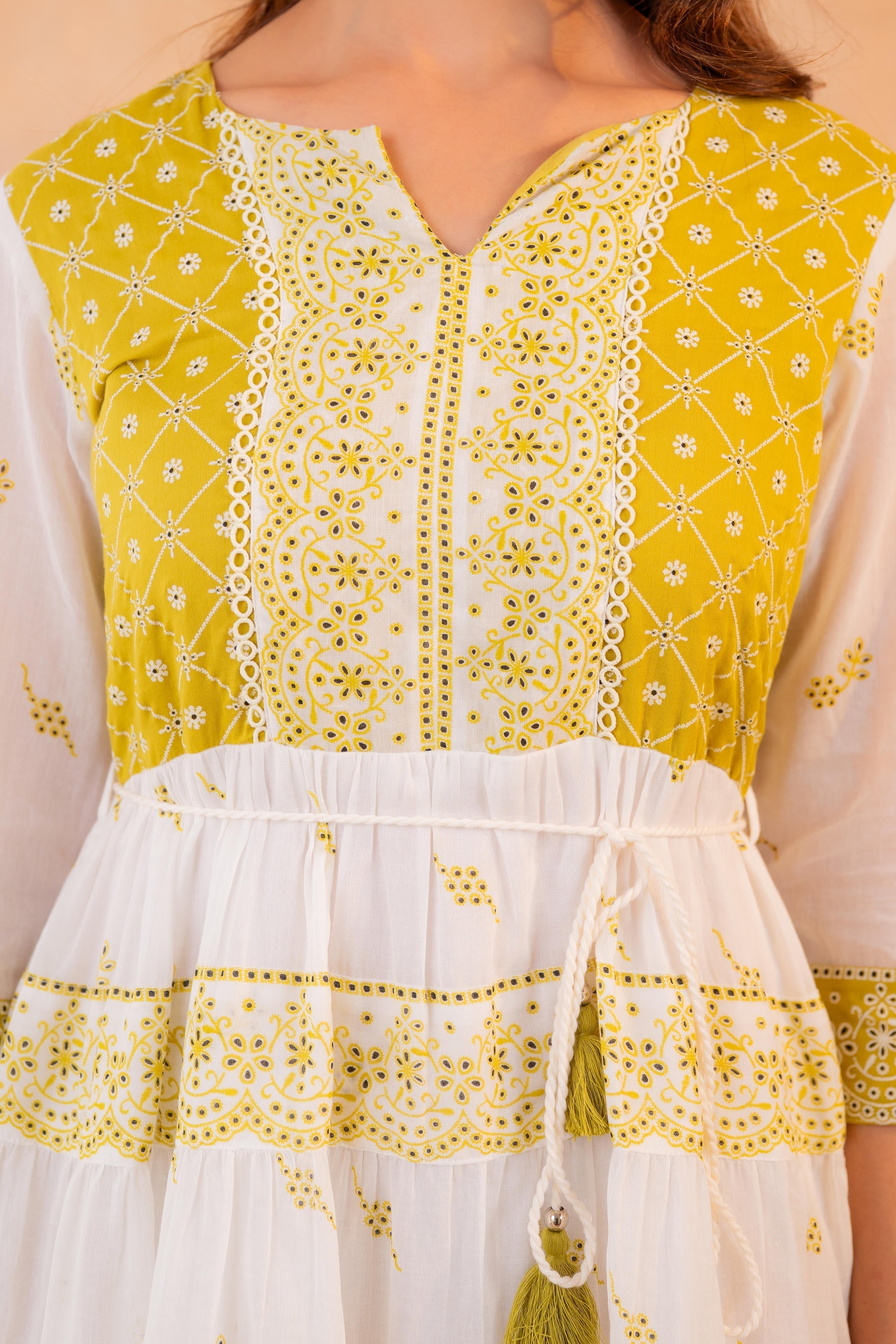 Juniper Lime Heritage Tier Dress