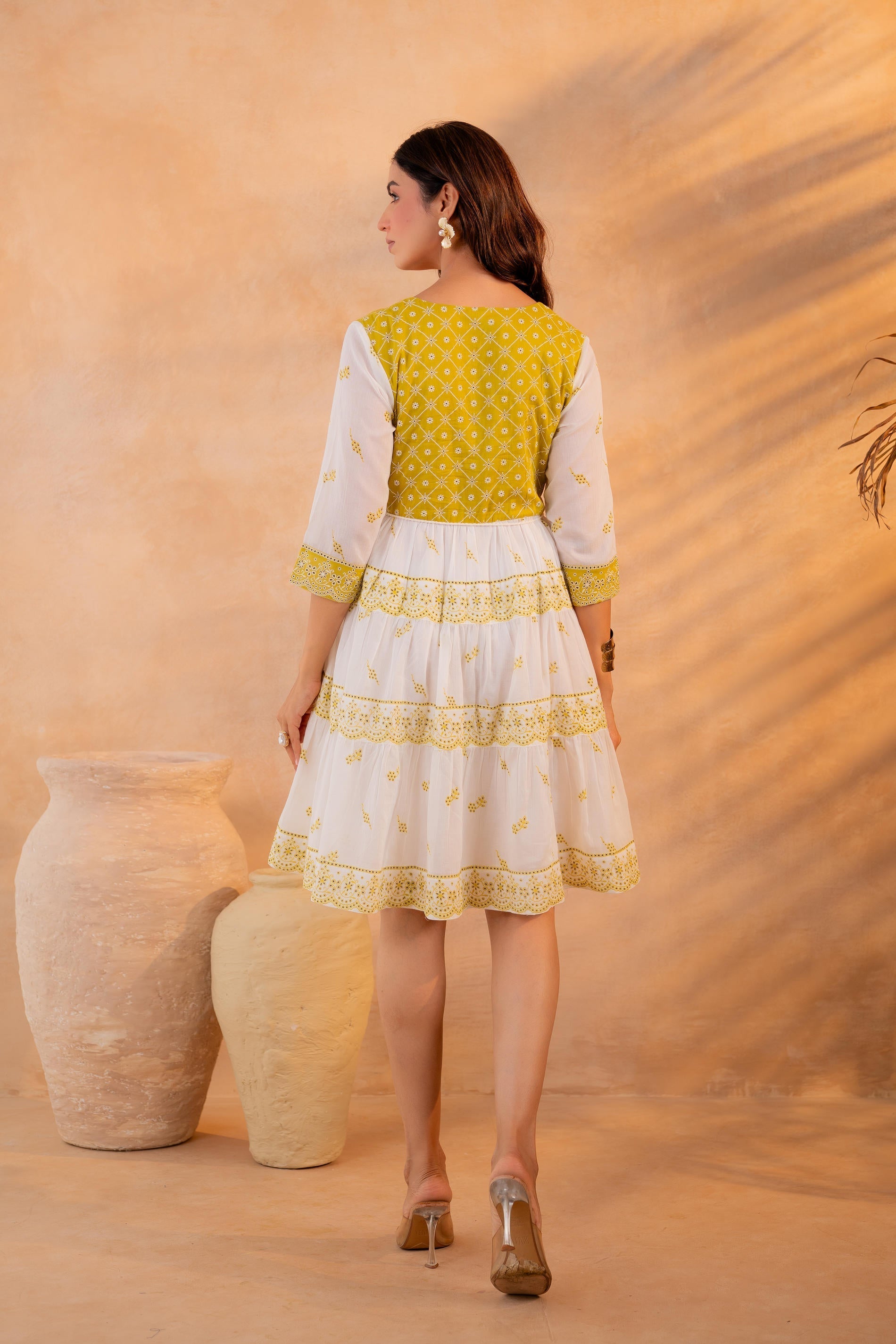 Juniper Lime Heritage Tier Dress
