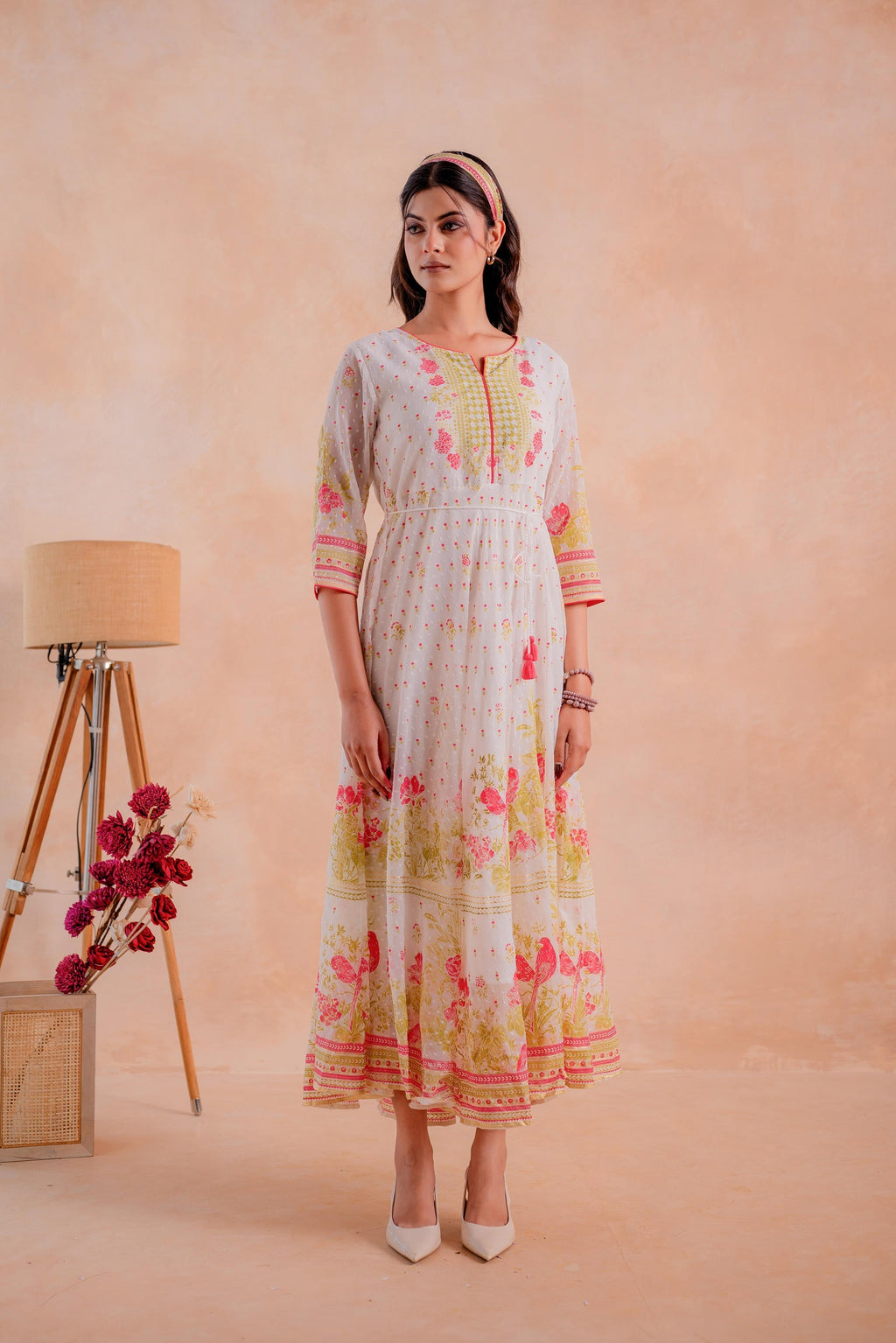 Juniper Gulnaar Garden Panelled Dress