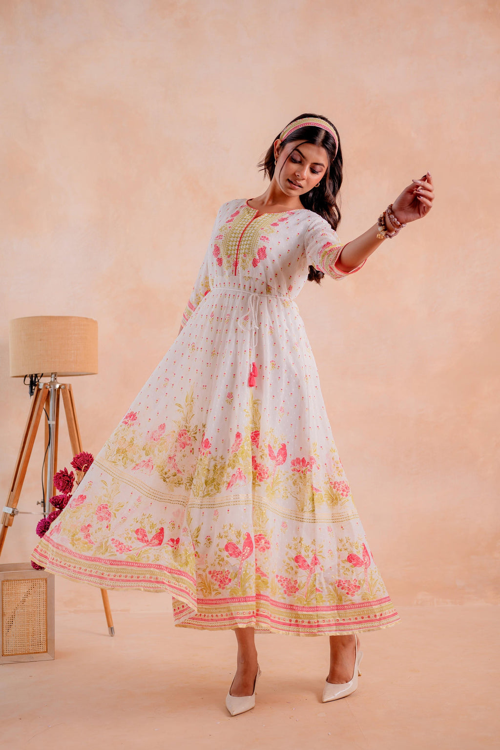 Juniper Gulnaar Garden Panelled Dress