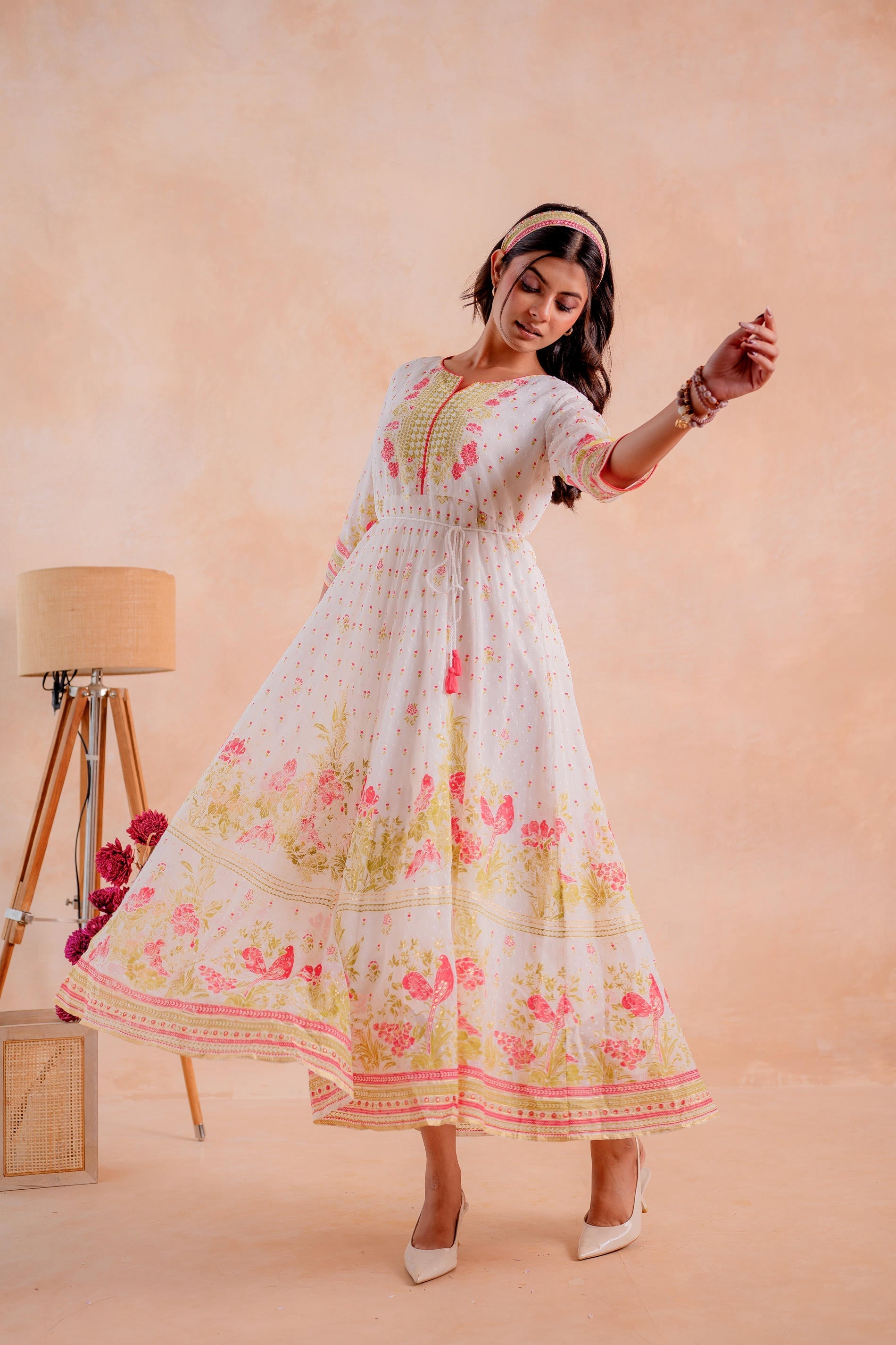 Juniper Gulnaar Garden Panelled Dress