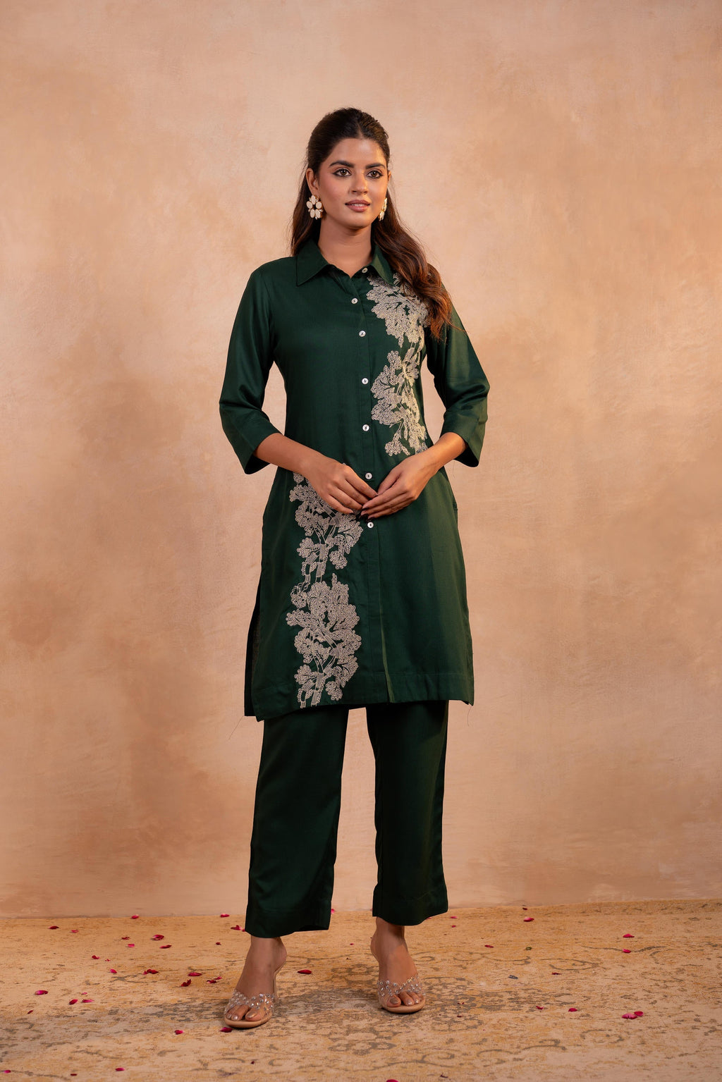 Juniper Forest Bloom Printed Kurta Set