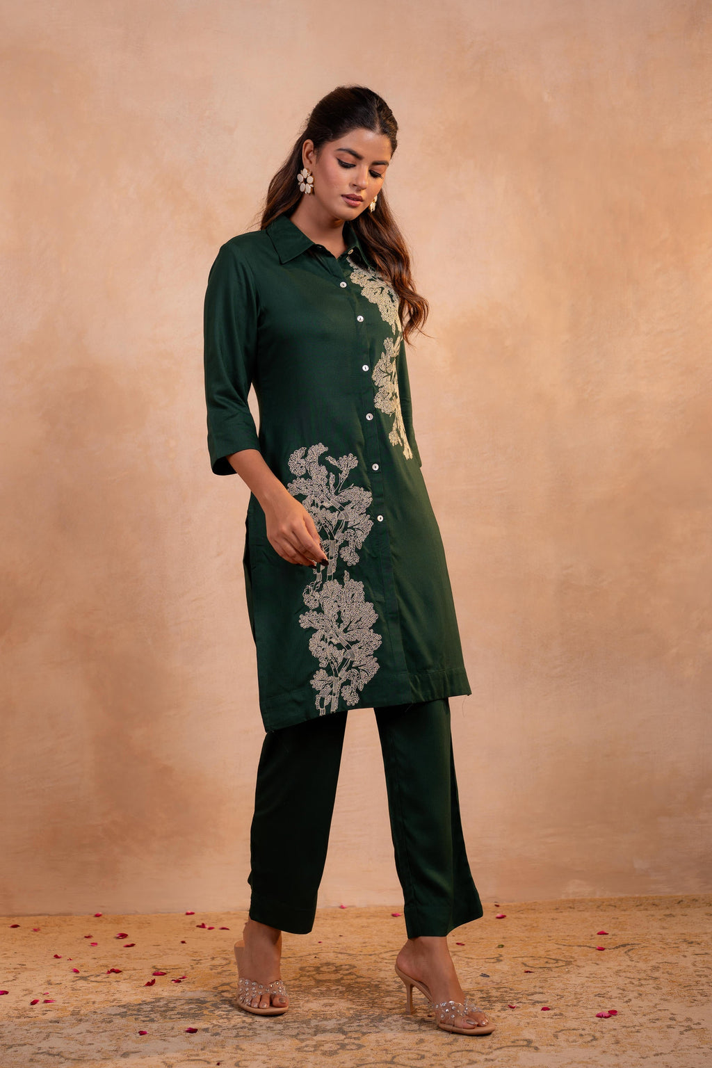 Juniper Forest Bloom Printed Kurta Set