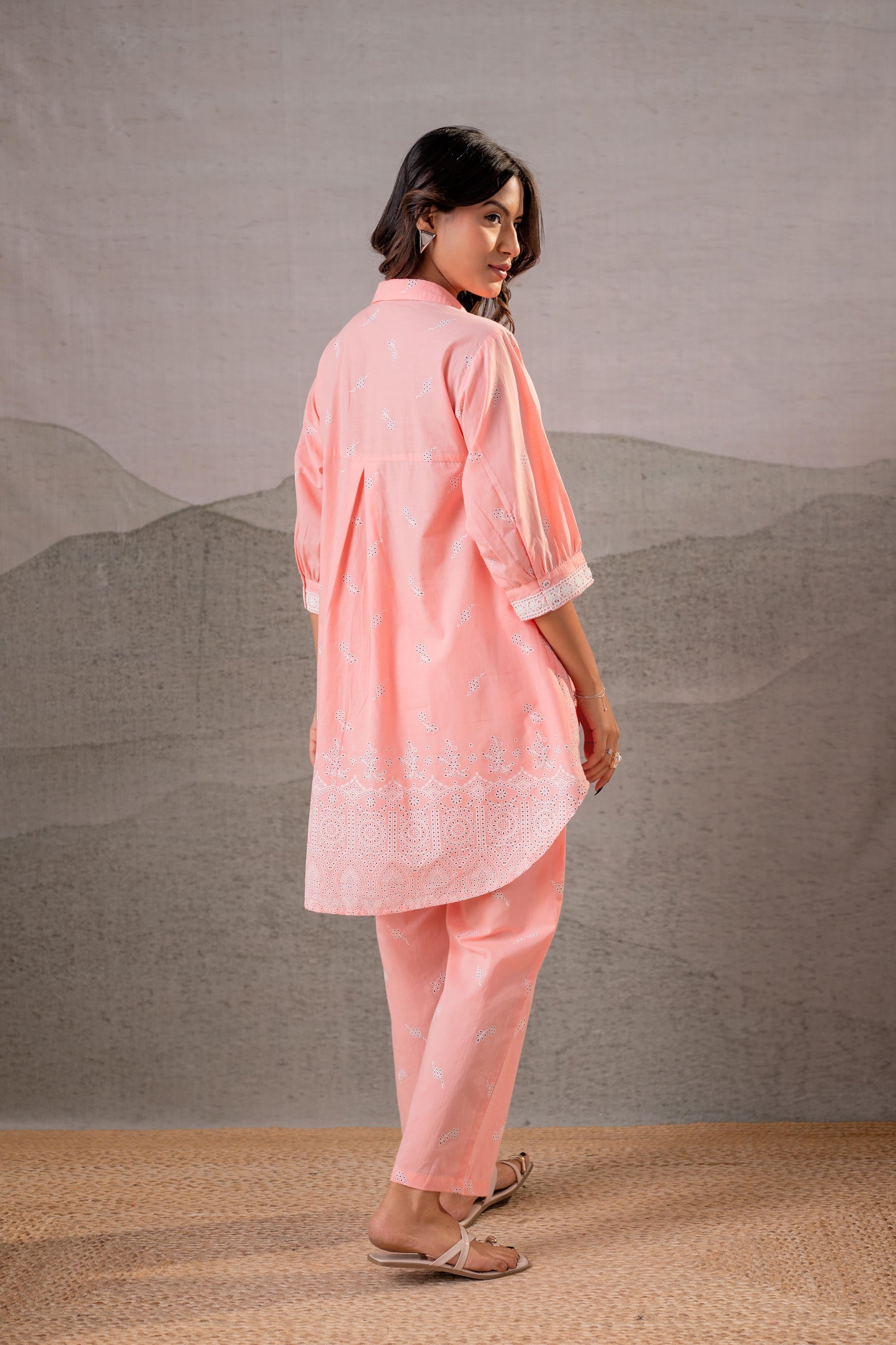Juniper Pastel Festive Printed Kurta Set