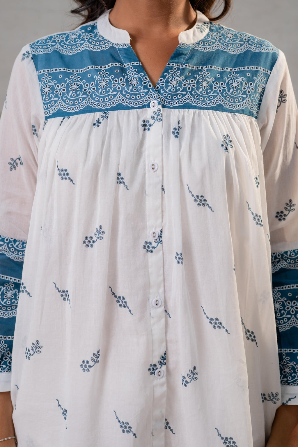 Juniper Ivory Kalaa Printed Tunic Set