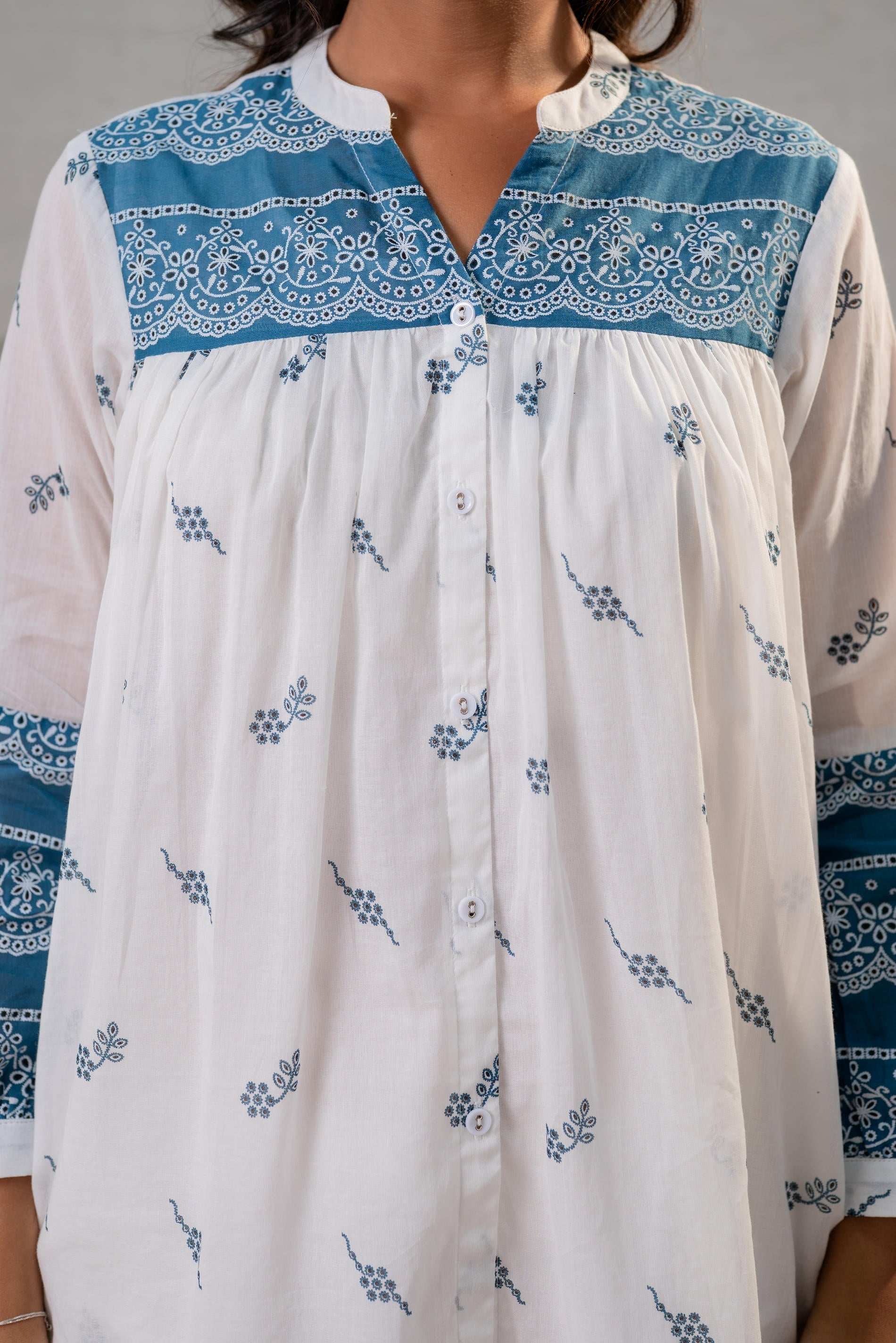 Juniper Ivory Kalaa Printed Tunic Set