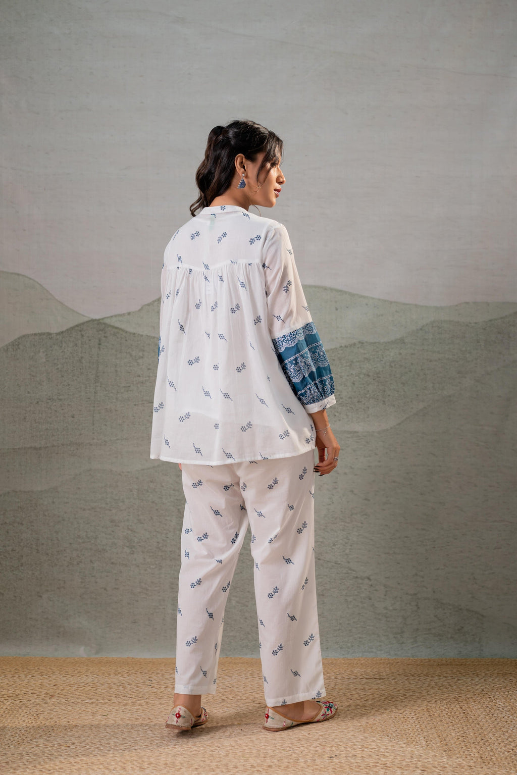 Juniper Ivory Kalaa Printed Tunic Set