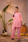 Juniper Pink Whisper Embroidered Comfort Co-ord
