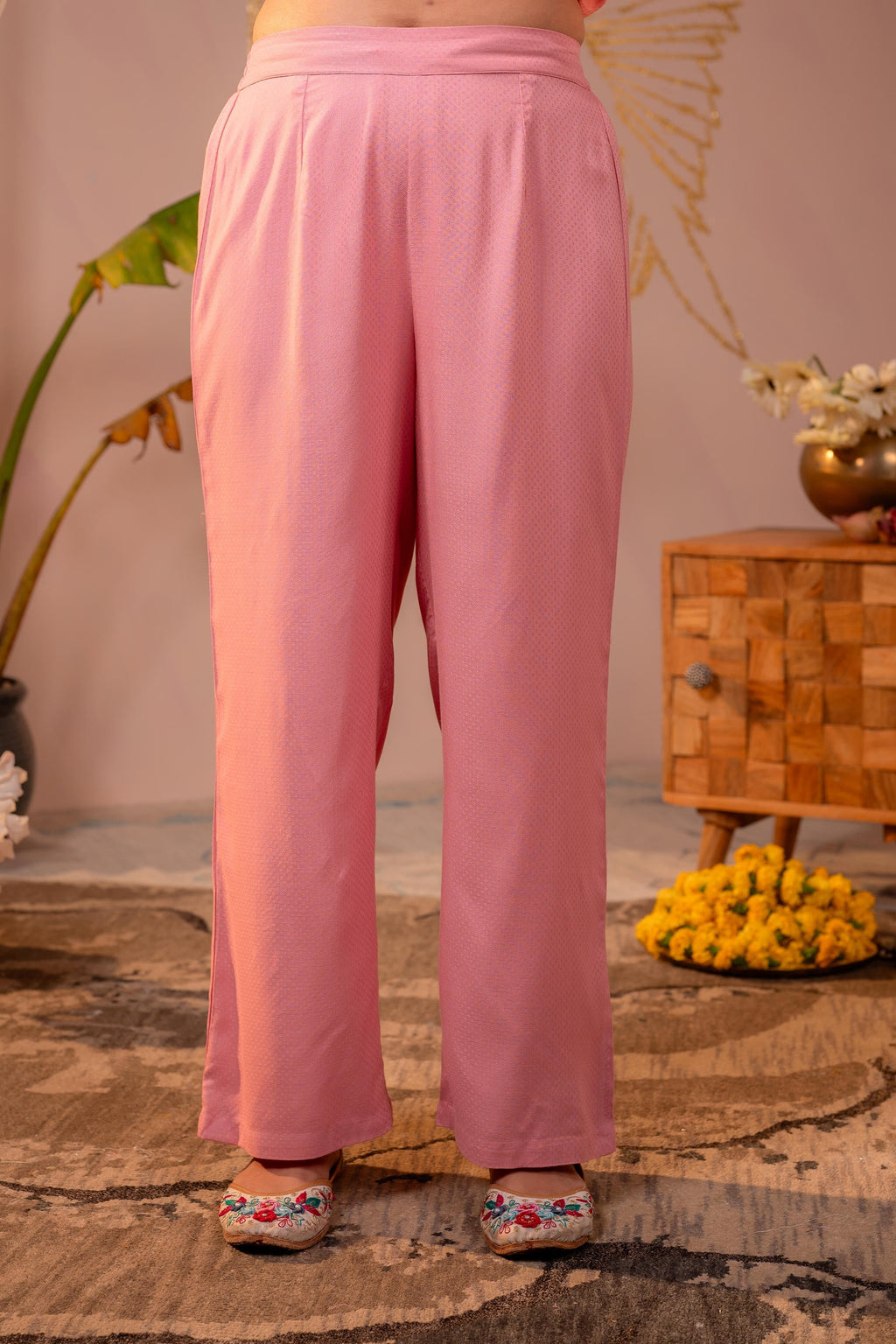 Juniper Pink Whisper Embroidered Comfort Co-ord