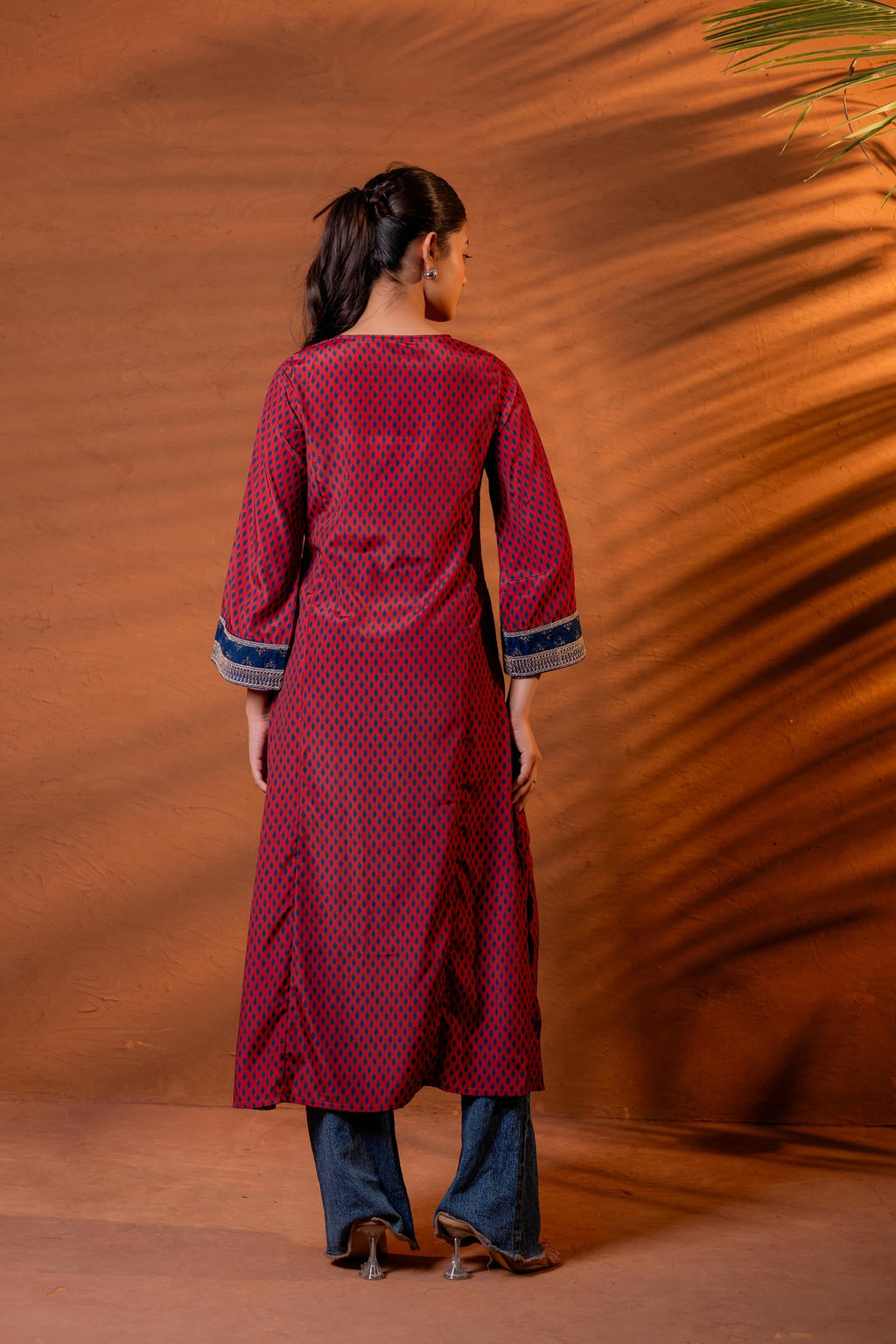 Juniper Noor Jaal Printed Long Kurta