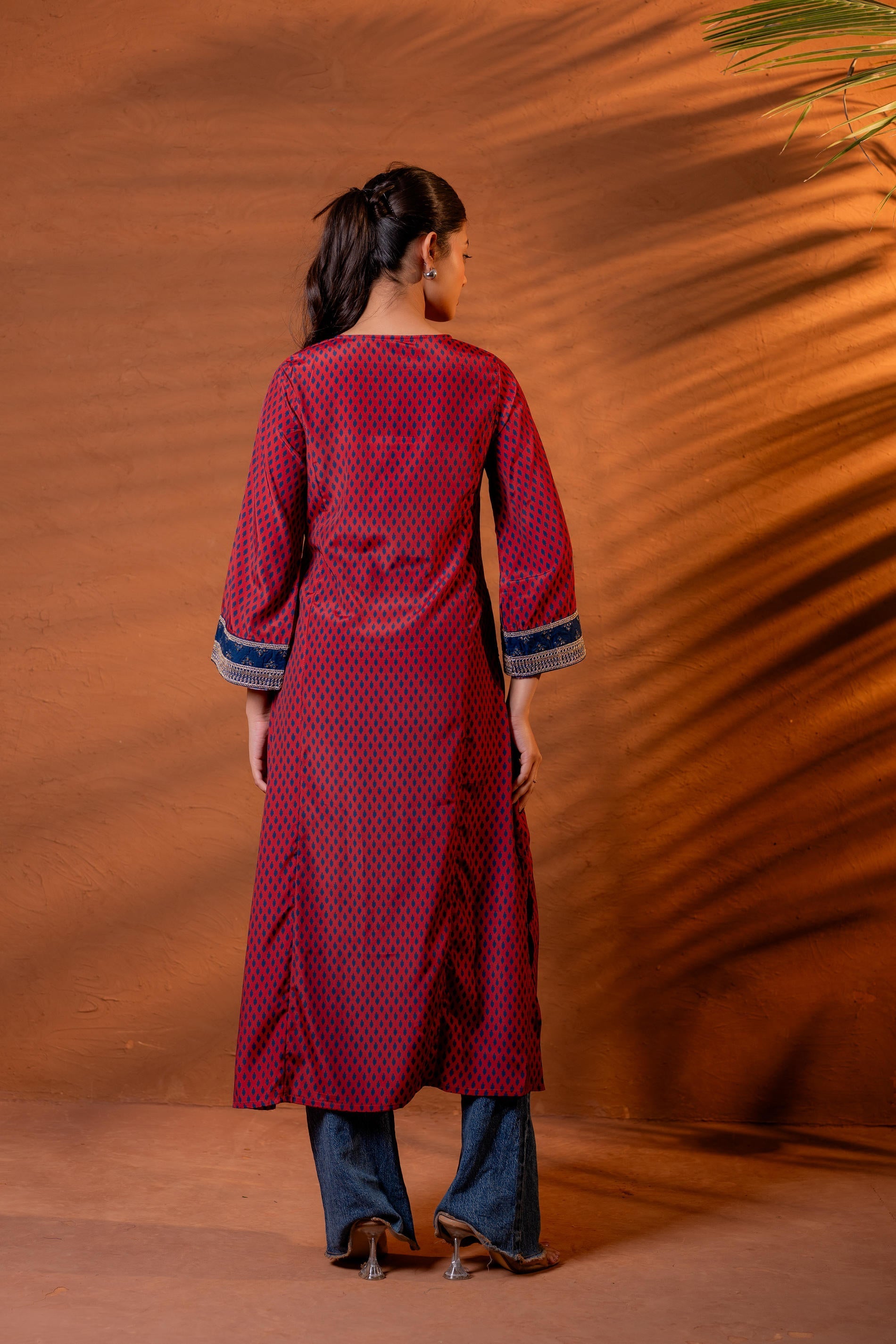 Juniper Noor Jaal Printed Long Kurta