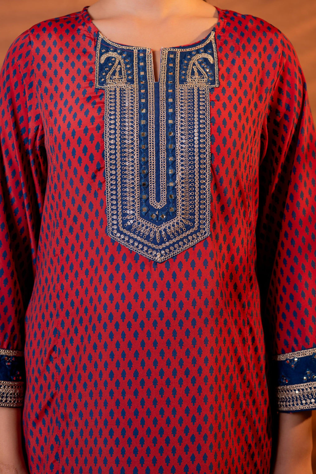 Juniper Noor Jaal Printed Long Kurta
