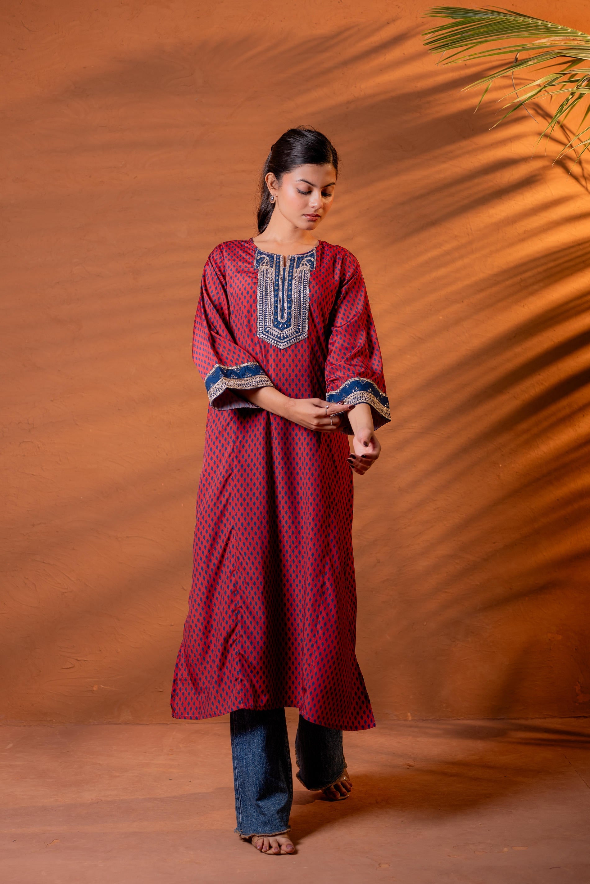Juniper Noor Jaal Printed Long Kurta