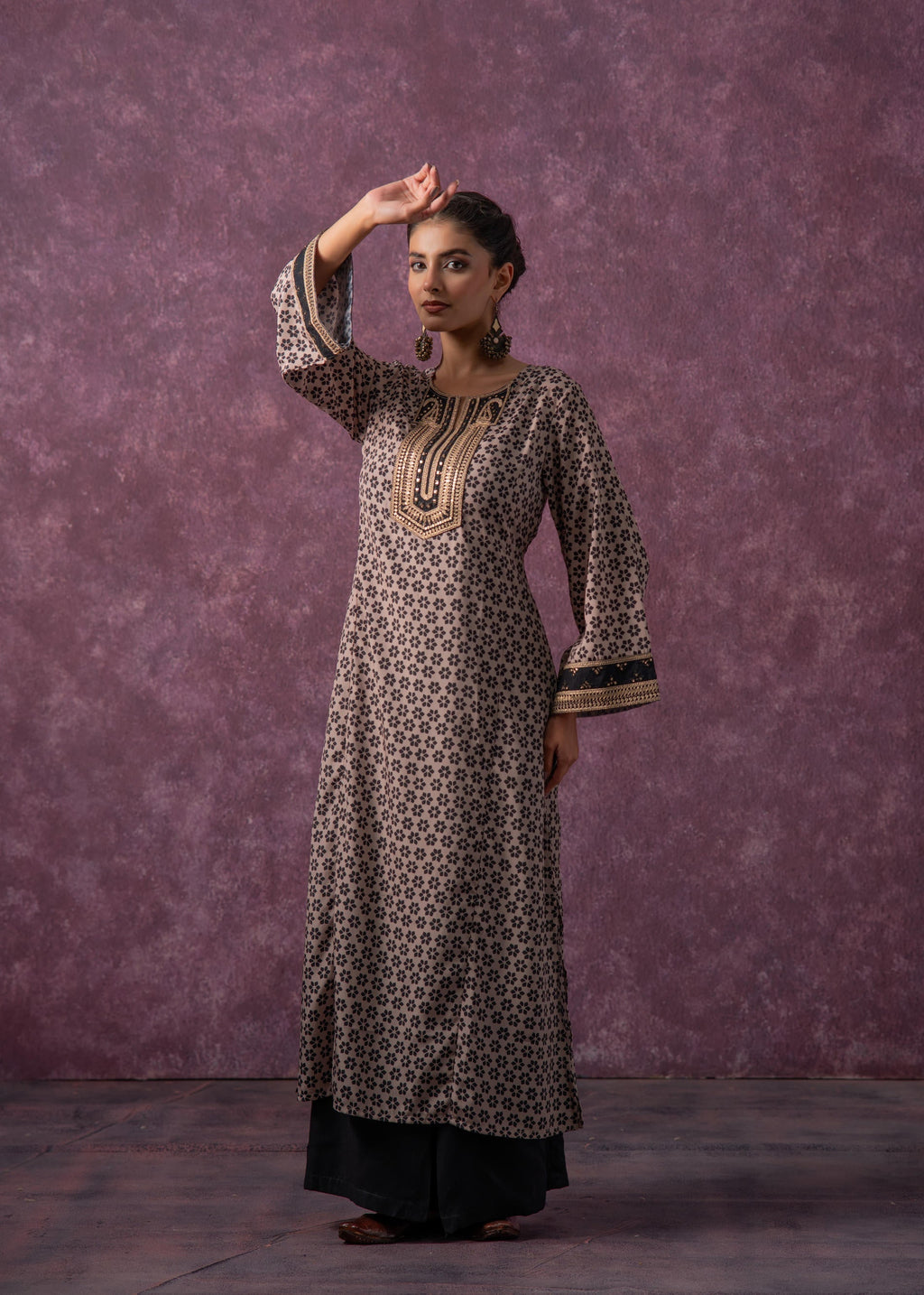 Juniper Noor Jaal Printed Long Kurta