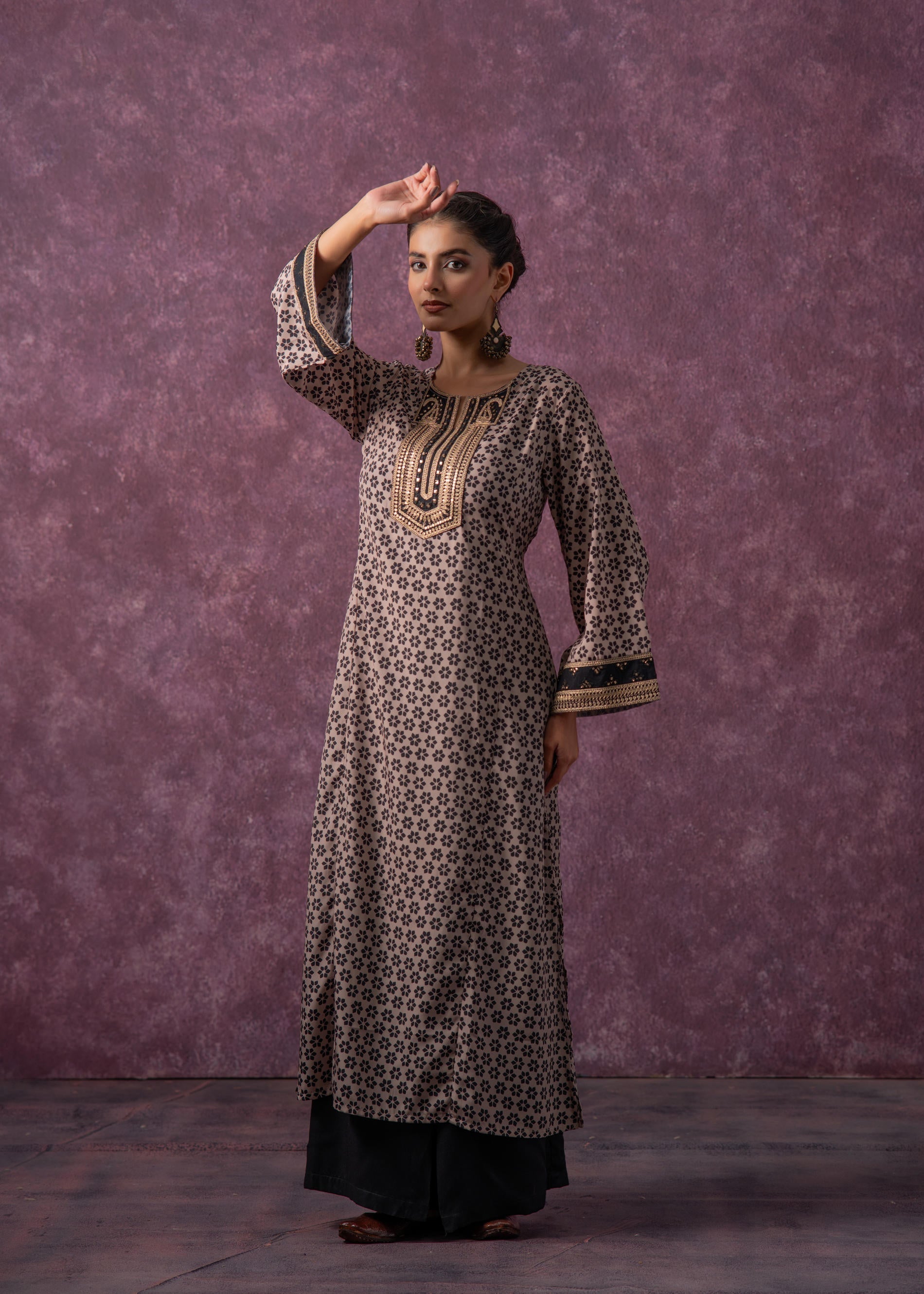 Juniper Noor Jaal Printed Long Kurta