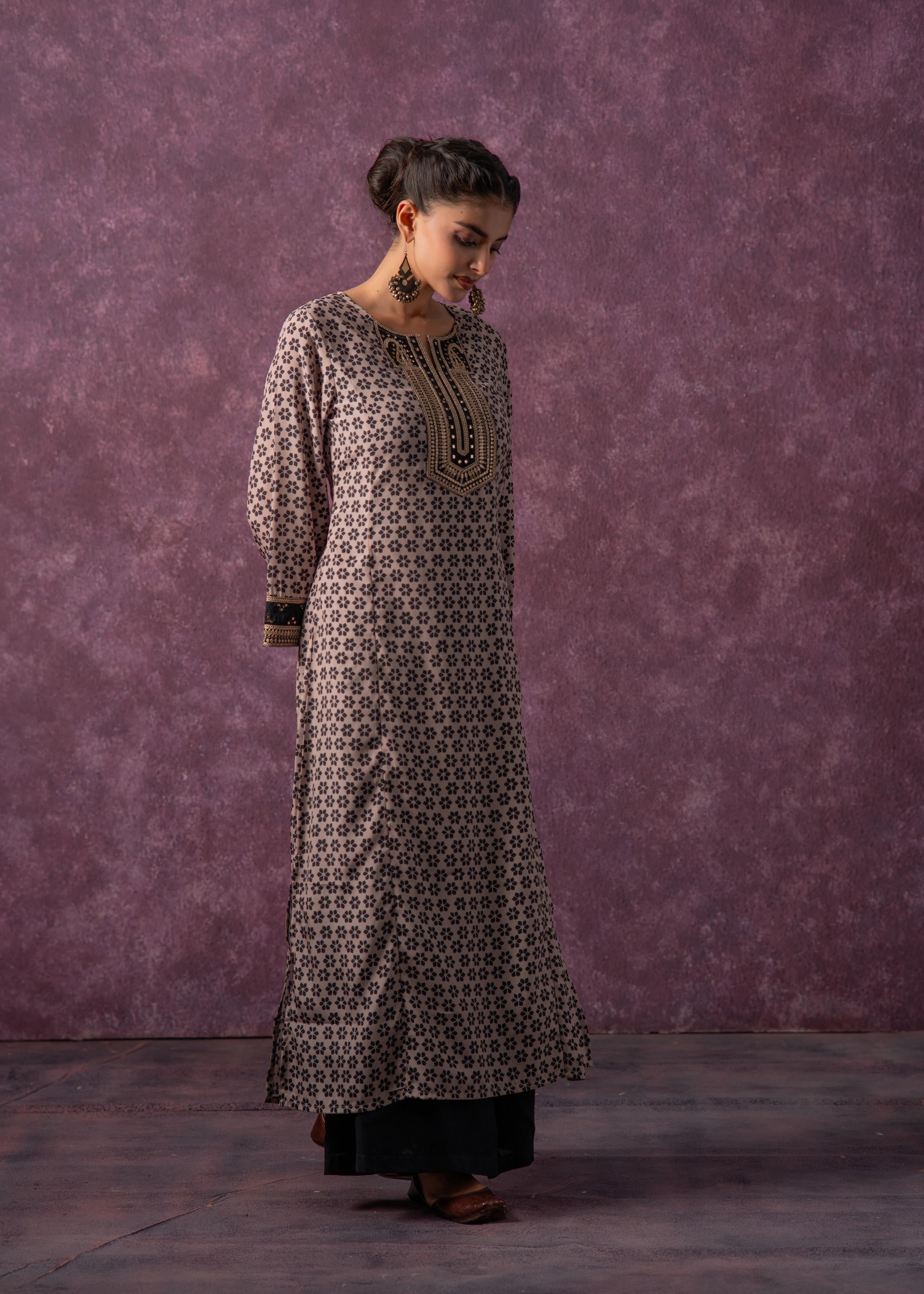 Juniper Noor Jaal Printed Long Kurta