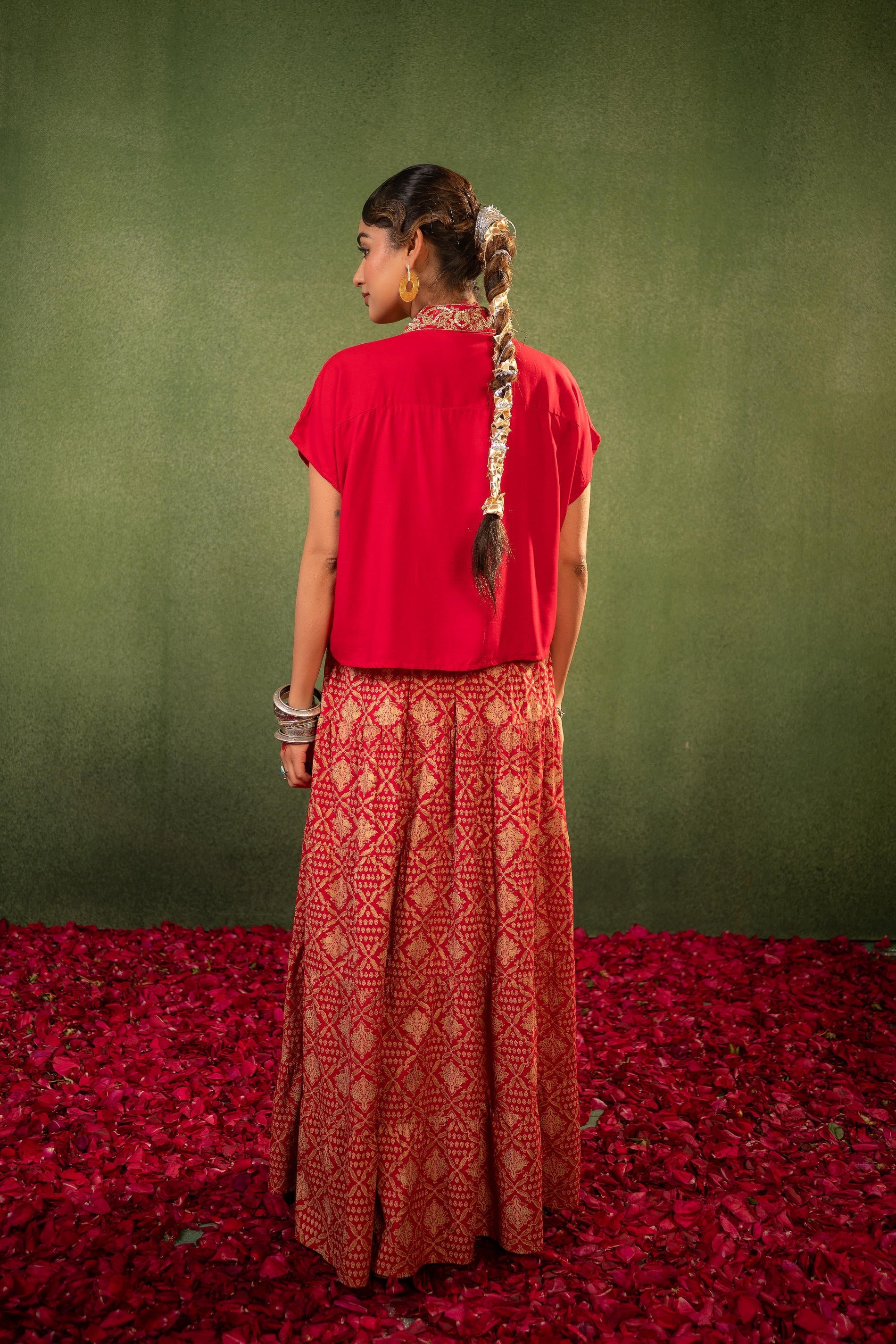 Juniper Virasat Printed Skirt Set