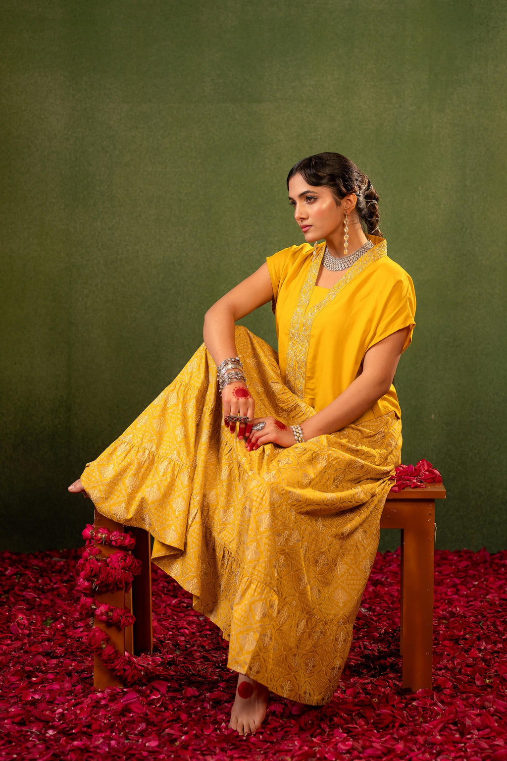 Juniper Virasat Printed Skirt Set